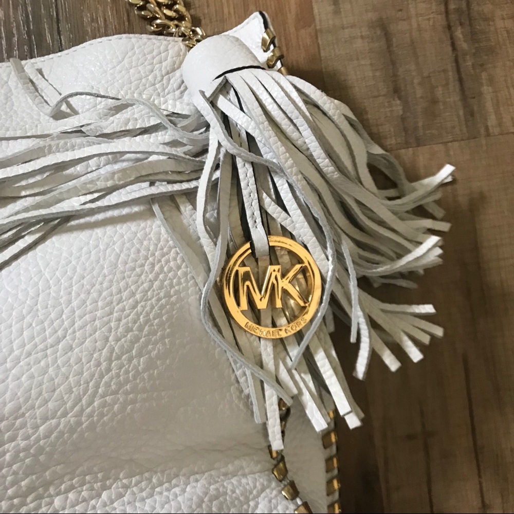 Michael Kors | White Pebbled Leather